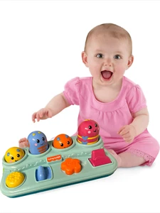 Kids Development Toy FISHER-PRICE Brilliant Boppin Activity Bugs Pop-Up Infant - Picture 1 of 3