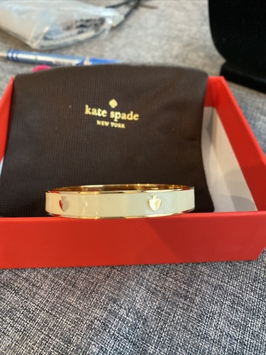 Bracciale Kate Spade oro crema nuovo con scatola con custodia