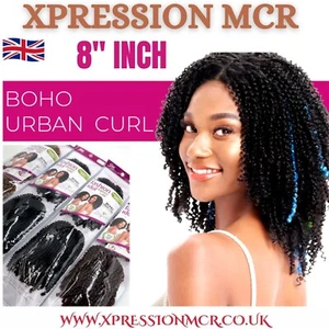 Sleek Fashion Idol Boho Urban Locke Synthetik gehäkeltes Haar 8" Zoll UK Verkäufer - Bild 1 von 11