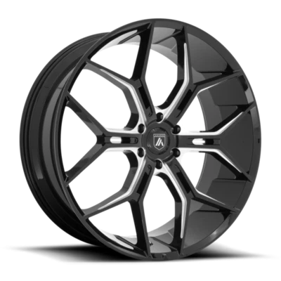 Llantas negras de 22 pulgadas Cadillac Escalade Chevy Suburban Asanti AB38 Monarch Foto 1 de 4