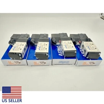 1PC Airtac 110VAC Pneumatic Electric Solenoid Air Valve 5 Way 2Position 4V210-08