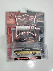 Maisto G Ridez 1965 Buick Riviera Black and Gold 1/64 Scale - New w/Pkg Dmg - Picture 1 of 5