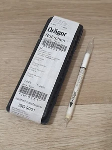 10x Dräger Röhrchen Chlordioxid Kurzzeitröhrchen Test 0,025a 8103491 DEKORATION - Picture 1 of 4