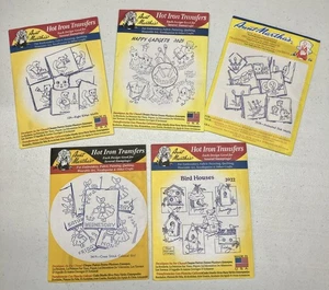 Transferencias de hierro caliente vintage de tía Martha × 5 *NUEVO* 3419, 129, 3929, 3528, 3922 - Imagen 1 de 4