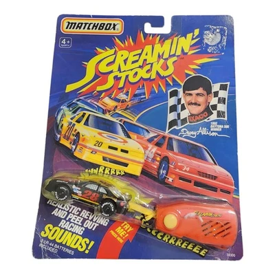 Matchbox Screamin’ Stocks Davey Allison #28 Texaco Thunderbird 1992 MOC Works - Image 1 of 4