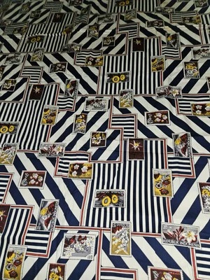 Estampillas postales botánicas Schwartz Liebman difíciles de encontrar tela de algodón indonesio 2 yardas  Foto 1 de 4