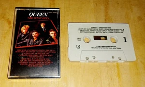 QUEEN GREATEST HITS VINTAGE CASSETTE TAPE RARE FREDDIE MERCURY BRIAN MAY 1981🔥 - Picture 1 of 3