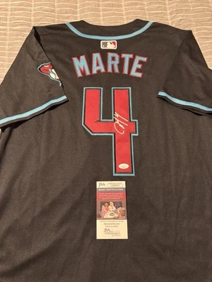 Ketel Marte Signed Jersey JSA Autographed Arizona Diamondbacks Authentic Auto - Image 1 of 3