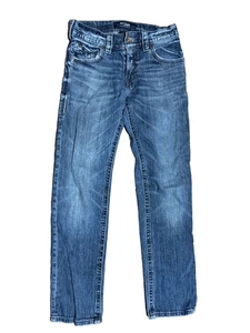 Silver Allan Jean's Men's Size 28/32 (30x30 Measured) Small Stain See Pictures - Picture 1 of 7