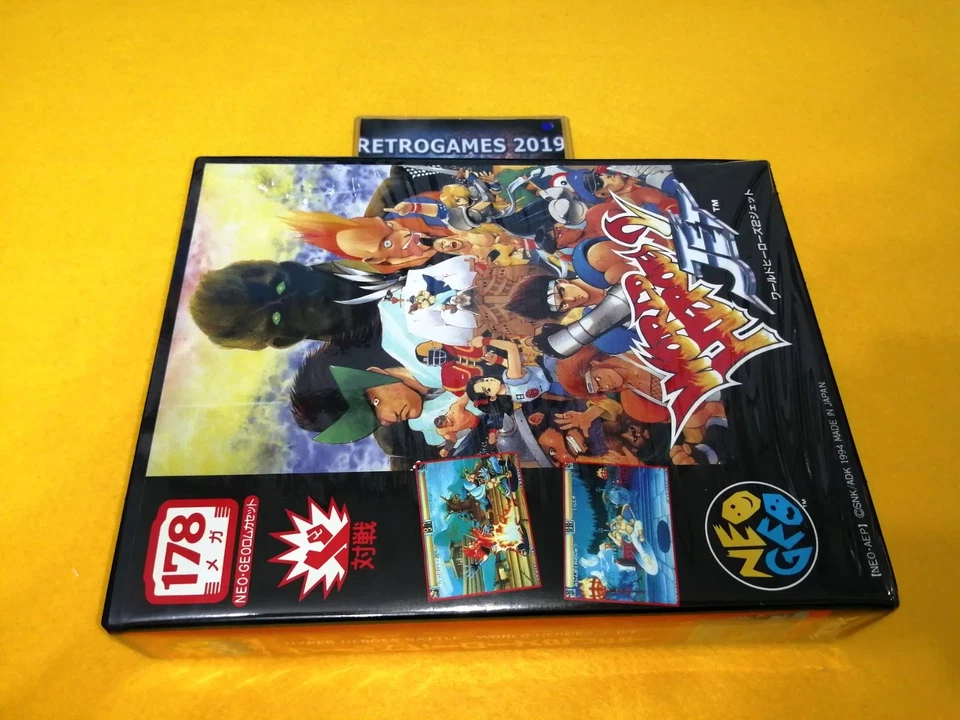 Neo Geo SNK  WORLD HEROES 2 JET  Neogeo  AES . - Image 1 of 4