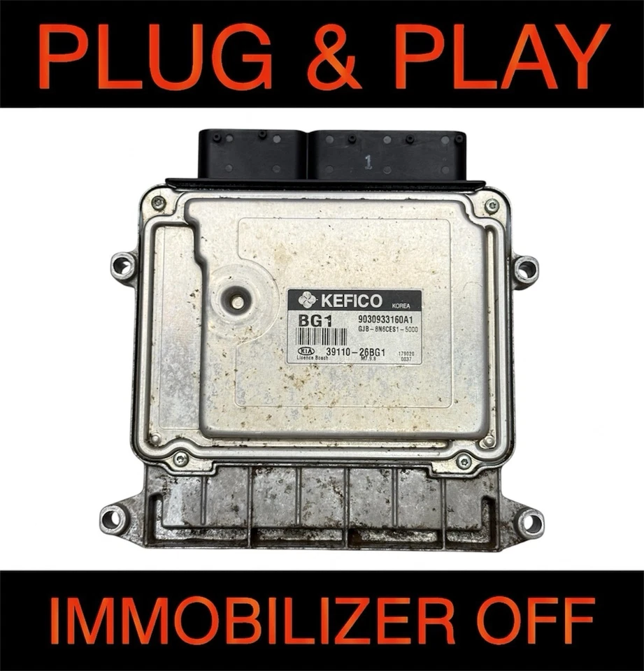 Computadora de motor Kia Rio MT 2007-2010 ECU ECM PCM OEM 39110-26BG1 programada Foto 1 de 4
