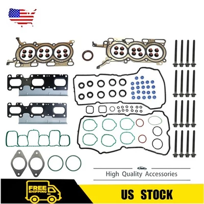 For 2011-2019 Ford Edge Explorer Flex Taurus 3.5L V6 Full Gasket Set Head Bolts  - Image 1 of 4