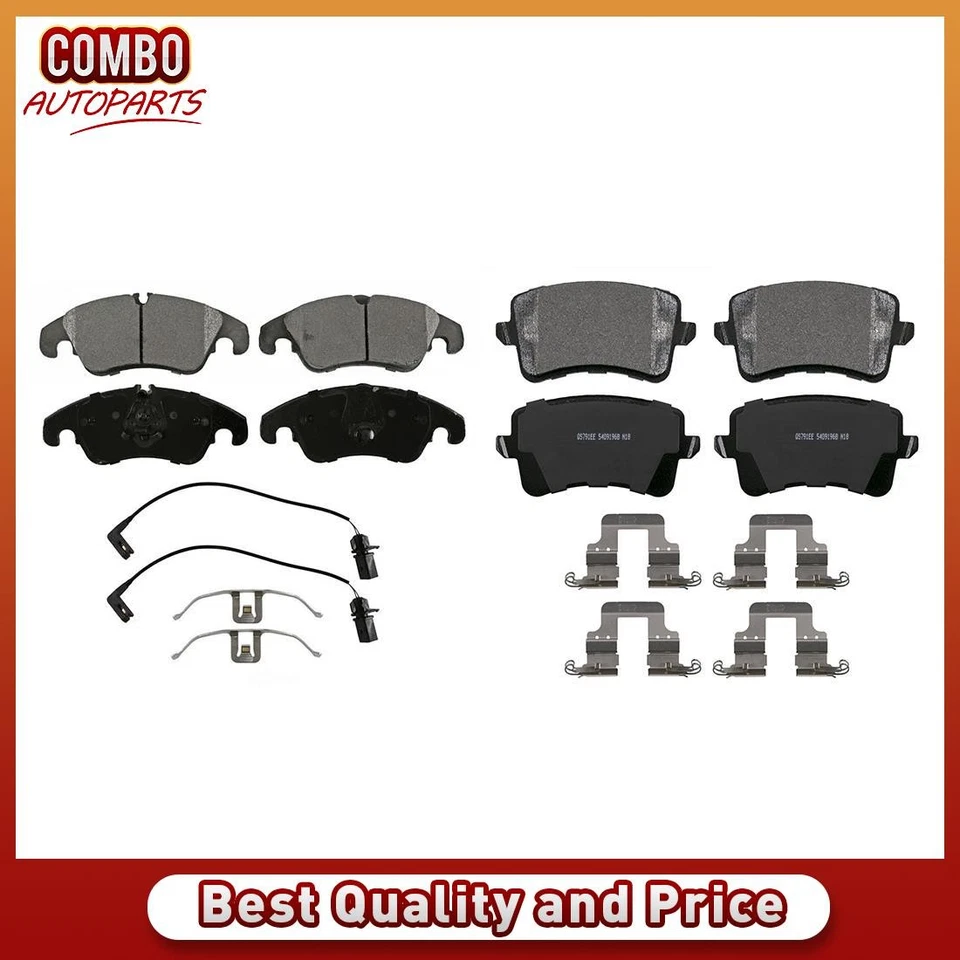 Juego de pastillas de freno de disco delanteras traseras para Audi A5 2008-2016 Foto 1 de 4