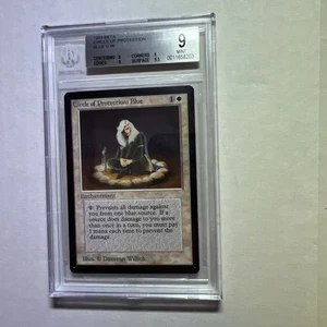 MTG Beta Circle of Protection Blue BGS 9 Quad+ Mint (w/ Gem Mint surface) 1993 - Picture 1 of 4