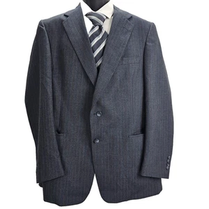 Vintage Austin Reed Men’s Size 44R Wool Pinstripe Blazer Sport Coat Suit Jacket - Picture 1 of 23