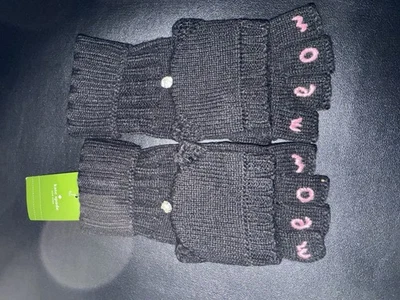 GUANTES KATE SPADE NEW YORK NUEVOS CON ETIQUETAS MEOW POP TOP MITTENS Foto 1 de 3
