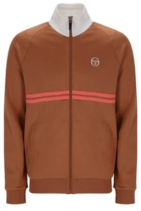 Sergio Tacchini Track Jacket Mens Dallas Track Top Mocha Bisque/Gardenia/Dubarry - Picture 1 of 11