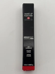 Make Up For Ever Aqua Resist Penna Grafica Nero Eyeliner Intenso Mini 0,25ml - Foto 1 di 5