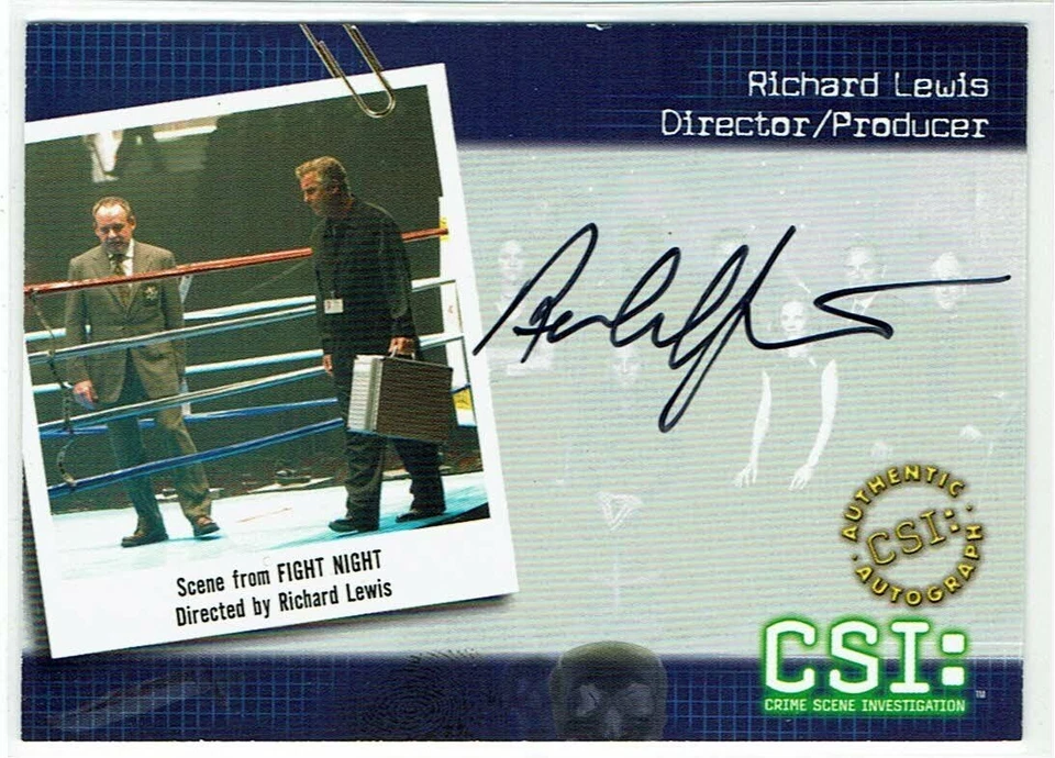 CSI Series 2 2004 Autograph Card CSI-B15 Richard Lewis - Director/Producer Auto - Image 1 of 1