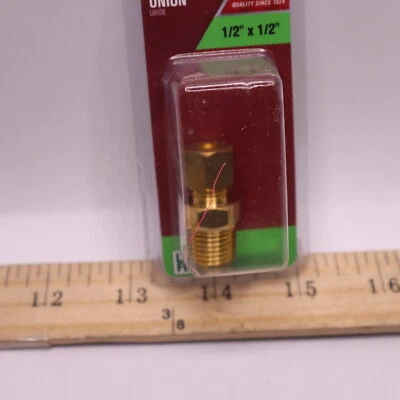Ace Compression Union Yellow Brass 1/2" x 1/2" 4337374 - Image 1 of 4