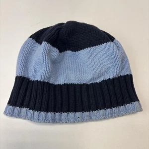 GAP Kids Boys Girls Unisex Blue Beanie Knit Cap Ribbed Sz L/XL 2008 Fleece Lined - Picture 1 of 8