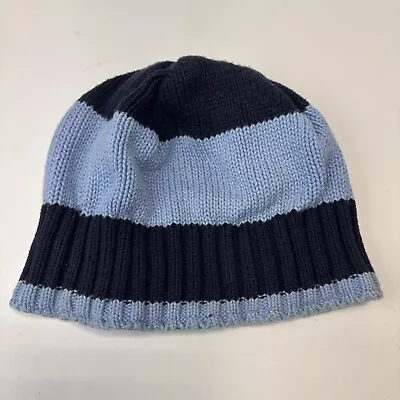 GAP Kids Boys Girls Unisex Blue Beanie Knit Cap Ribbed Sz L/XL 2008 Fleece Lined - Image 1 of 4
