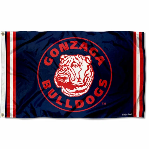 Gonzaga Bulldogs Vintage Retro Throwback Large Outdoor Flag Cover
