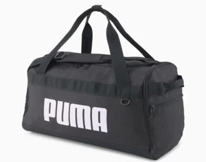 Puma Challenger 35L Duffle Bag School/Work/Gym Black-White Logo FREE SHIPPING - Picture 1 of 6