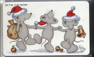 TV872 - TK Telefonkarte P 26 11.94 Weihnachtskarte, Mod.31F v. 11.94, voll 12 DM - Bild 1 von 2