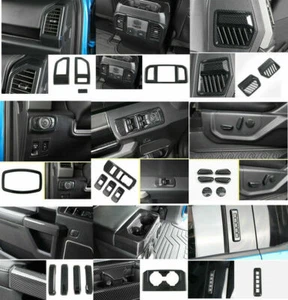 Kit interior de fibra de carbono adornos 24 piezas para accesorios Ford F150 2015-2019 - Imagen 1 de 12