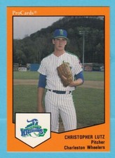1989 Minor League Christopher Lutz -- Charleston Wheelers -- Box 183