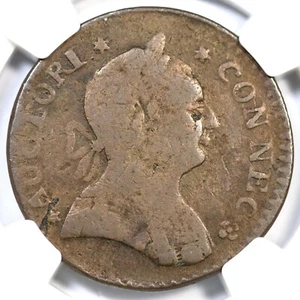 1788 5-B.2 R-5 NGC VG Details Connecticut Colonial Copper Coin - Picture 1 of 3