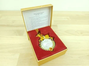 Rentier Weihnachten Emaille Metall Strass Ornament Bilderrahmen Costco Vintage - Bild 1 von 8