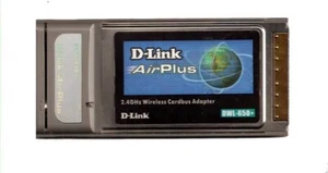 D-Link AirPlus 2.4GHz Wireless Cardbus Network Notebook Laptop Adapter DWL-650+ - Picture 1 of 2