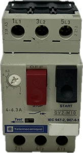 TELEMECANIQUE SCHNEIDER ELECTRIC GV2-M10 4-6.3 AMP 3HP 5HP MANUAL MOTOR STARTER - Picture 1 of 7