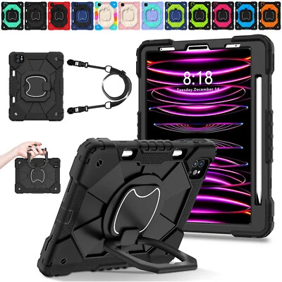 Shockproof Hard Stand Handle Case Cover For Apple iPad 10th 9th 8th 7th Air Pro - Image 1 of 4