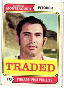 1974 Topps #138T Aurelio Monteagudo Philadelphia Phillies - Picture 1 of 2