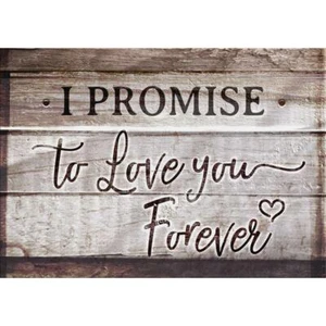 Diamond Painting Kit Complete "Promise Sign" Full Round 15"x 11" #356358.05 - Picture 1 of 1