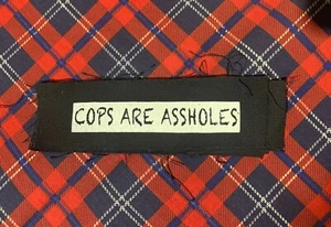 Cops are A-holes DIY Patch- Punk Crust Leftover Crack Star Hipsters Citizen Fish - Picture 1 of 1