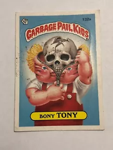 1986 Topps Garbage Pail Kids Sticker Bony Tony 132a Moderately Played - Picture 1 of 2