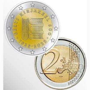 2 EURO ESTONIA 2025 - LINGUA - FDC DA ROTOLINO - Picture 1 of 1