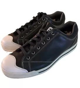 Scarpe da golf Footjoy Street da uomo US 9M nere in pelle stringate 56421 - Foto 1 di 9