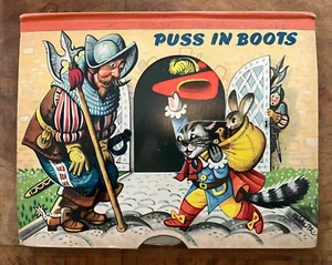 Puss in Boots Vojtech Kubasta 1960s Pop up Book Bancroft & Co Very Good - Foto 1 di 3