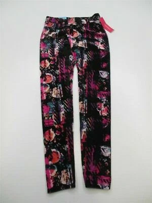 Nuevo Pantalón XHILARATION Juvenil Talla L Informal Confort Multi Floral Foto 1 de 4