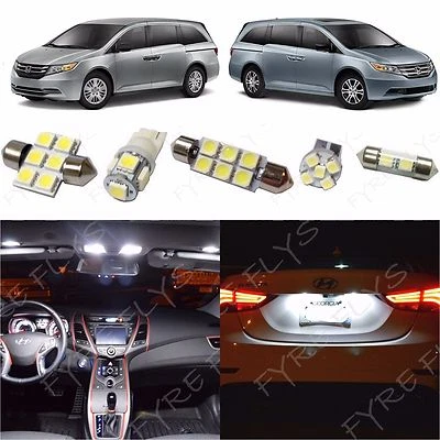 18x Kit de paquete interior de luces LED blancas para Honda Odyssey 2011-2017 + herramienta HO3W Foto 1 de 4