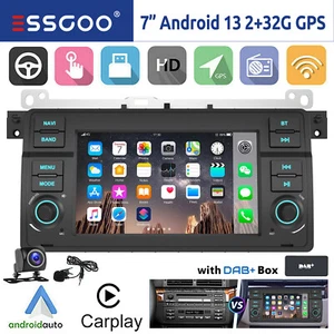 7" DAB+ Android 13 Carplay Autoradio GPS NAVI WIFI RDS Für BMW 3er E46 M3 MG ZT - Bild 1 von 14