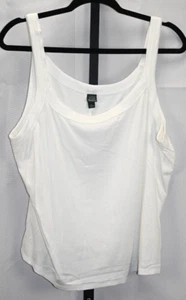 Wild Fable Off White Ribbed Pullover Tank Top Size 3X NWT Rayon & Spandex - Picture 1 of 5