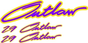 3 SET Baja OUTLAW jet Boat Graphics Decals stickers Other color size options - Picture 1 of 1