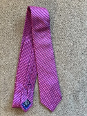 Corbata de seda para hombre TED BAKER London ~ azul y rosa hecha en EE. UU. Foto 1 de 3