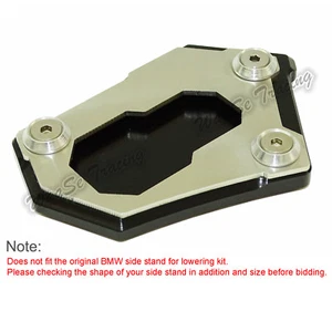 Kickstand Side Stand Enlarger Plate Black For 2013-2018 BMW R1200GS Water Cooled - Picture 1 of 6